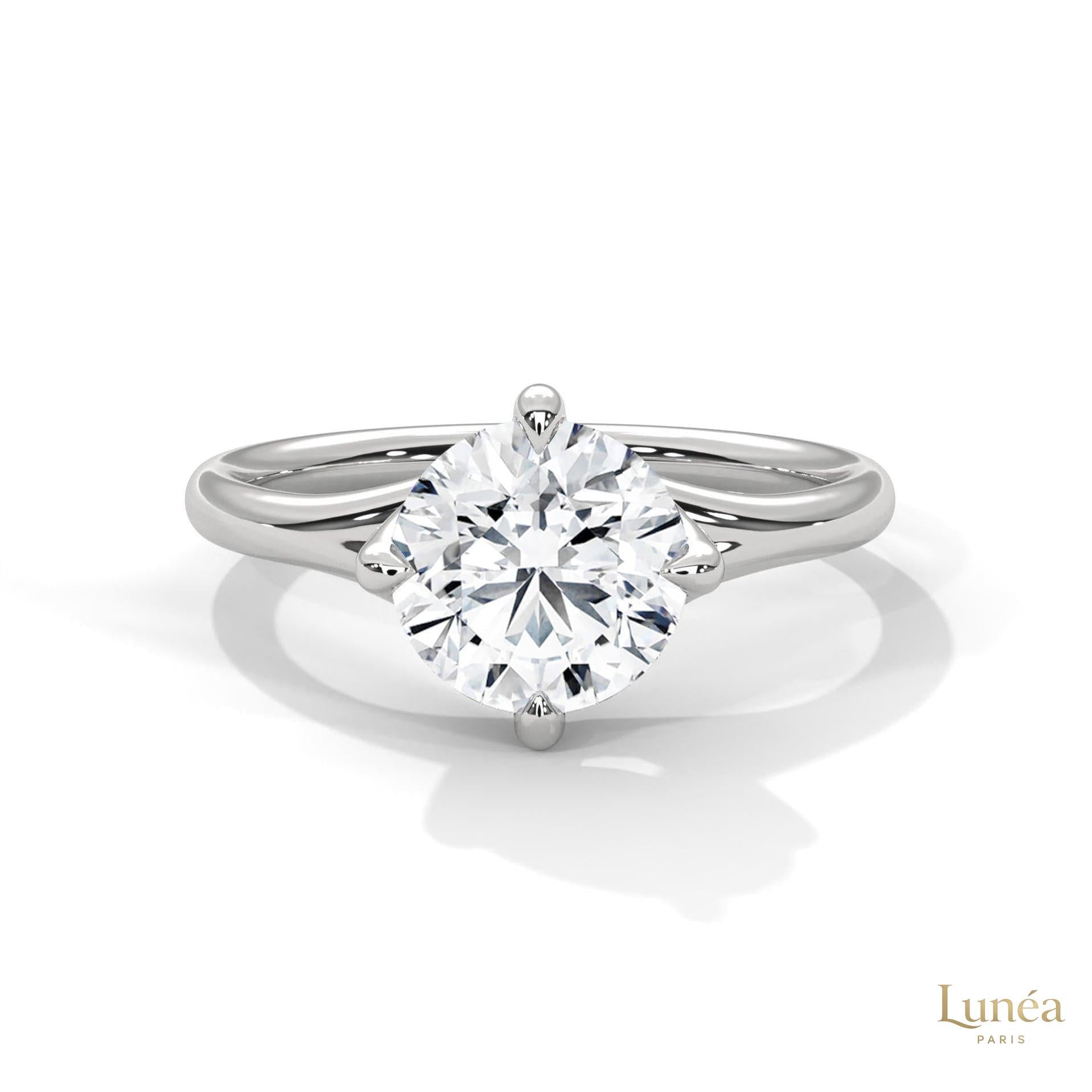 2 Ct. Solitaire Lab Diamond Engagement Ring