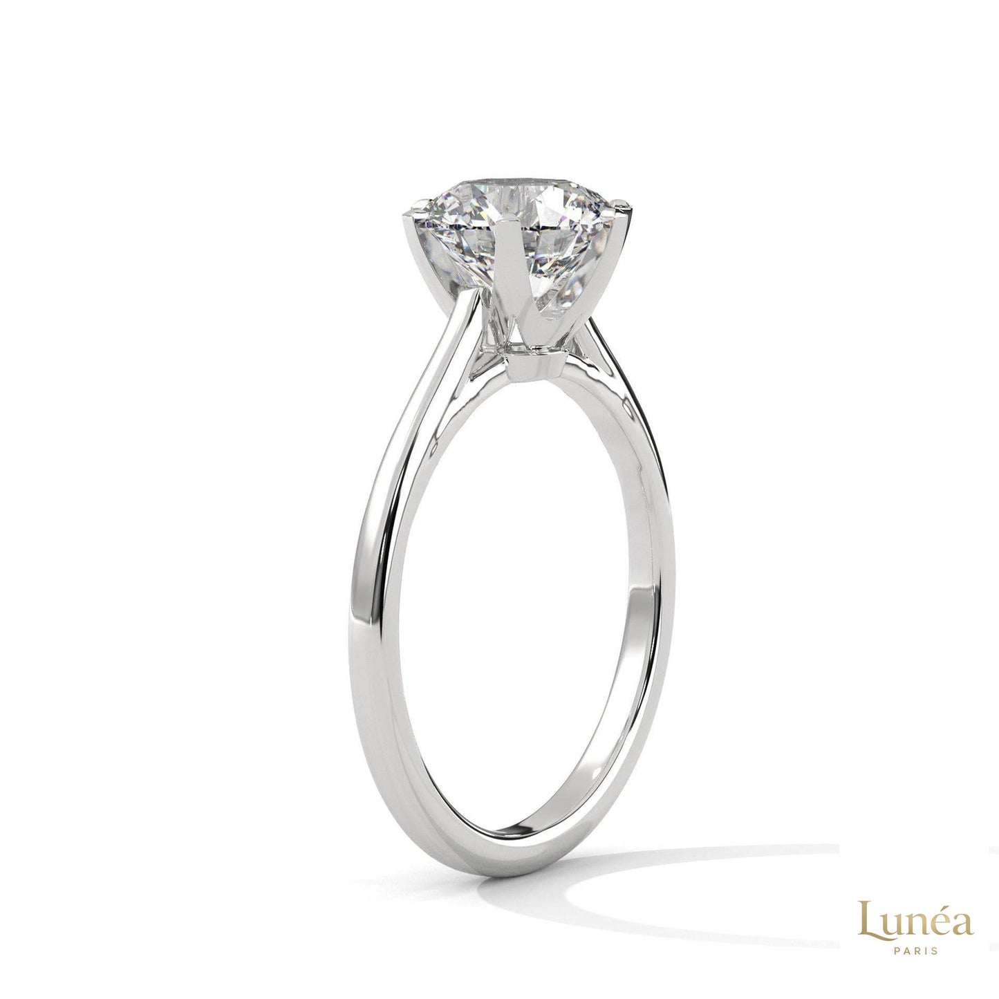 2 Ct. Solitaire Lab Diamond Ring – 6 Prong Classic