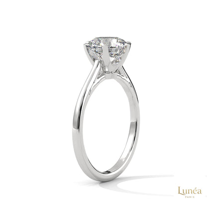 2 Ct. Solitaire Lab Diamond Ring – 6 Prong Classic