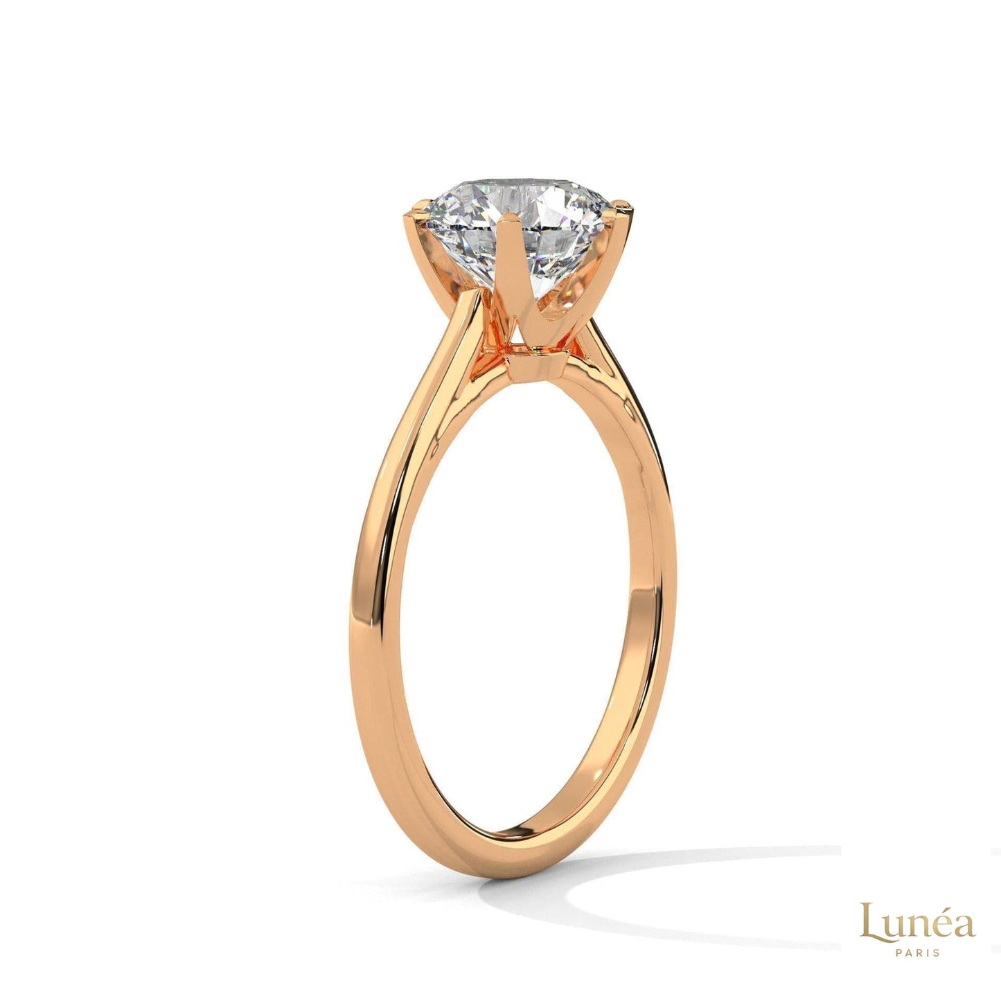 2 Ct. Solitaire Lab Diamond Ring – 6 Prong Classic