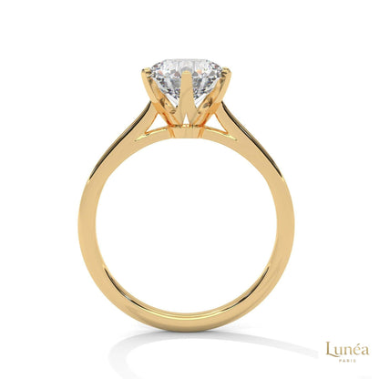 2 Ct. Solitaire Lab Diamond Ring – 6 Prong Classic