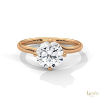 2 Ct. Twist Solitaire Lab Diamond Engagement Ring