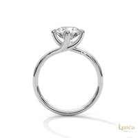 2 Ct. Twist Solitaire Lab Diamond Engagement Ring
