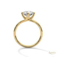 2 Ct. Twist Solitaire Lab Diamond Engagement Ring