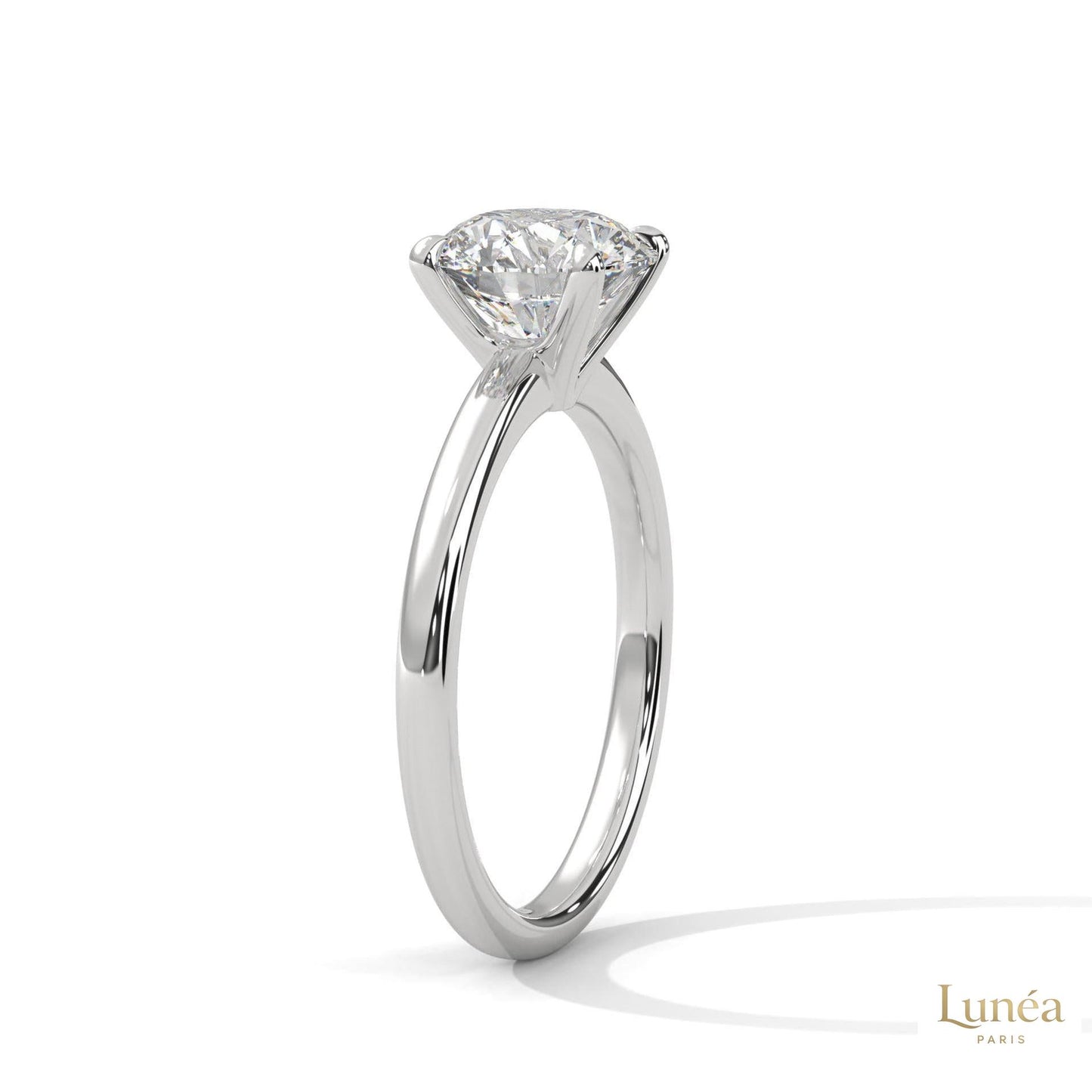 2 Ct. round-Cut Lab Diamond Solitaire Ring