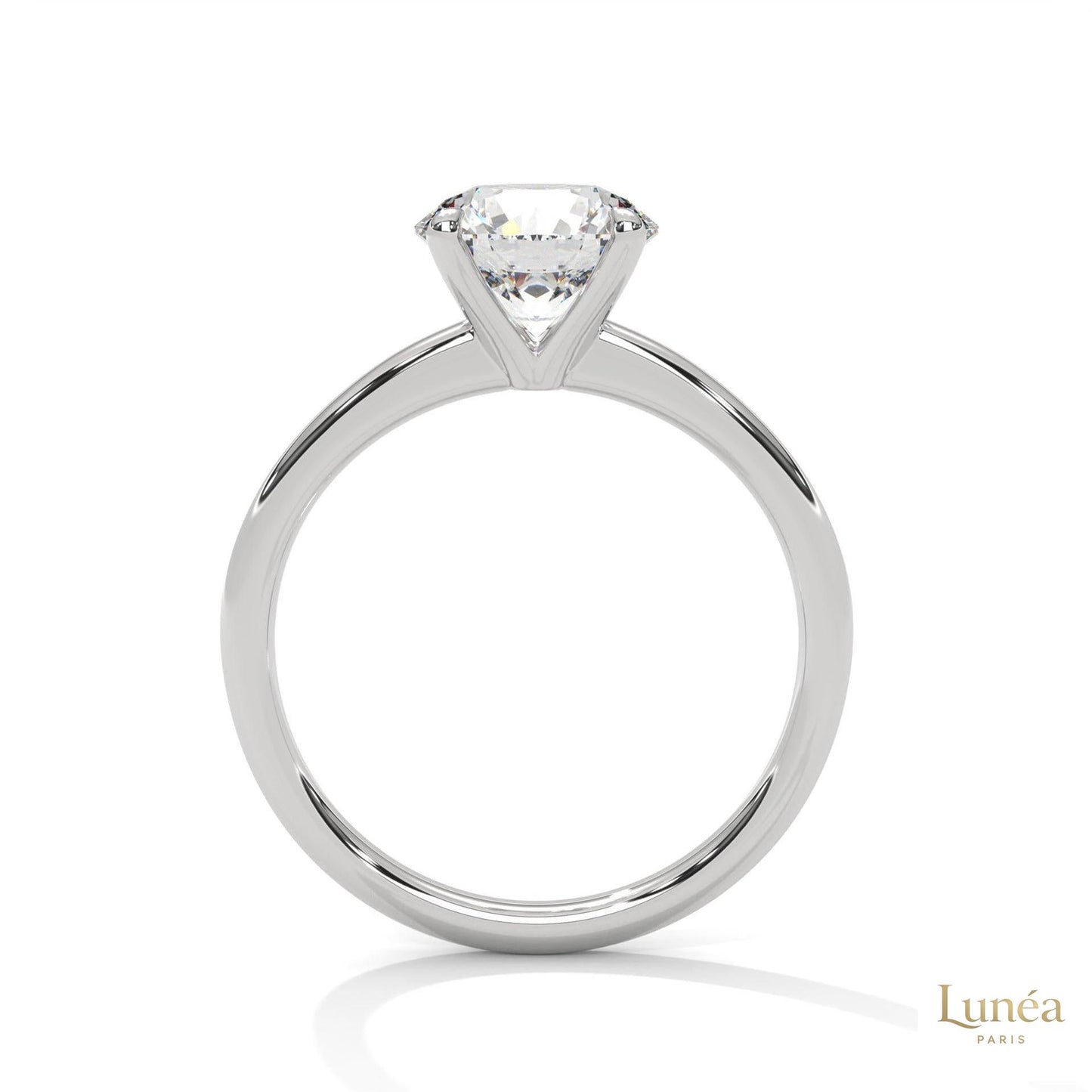 2 Ct. round-Cut Lab Diamond Solitaire Ring