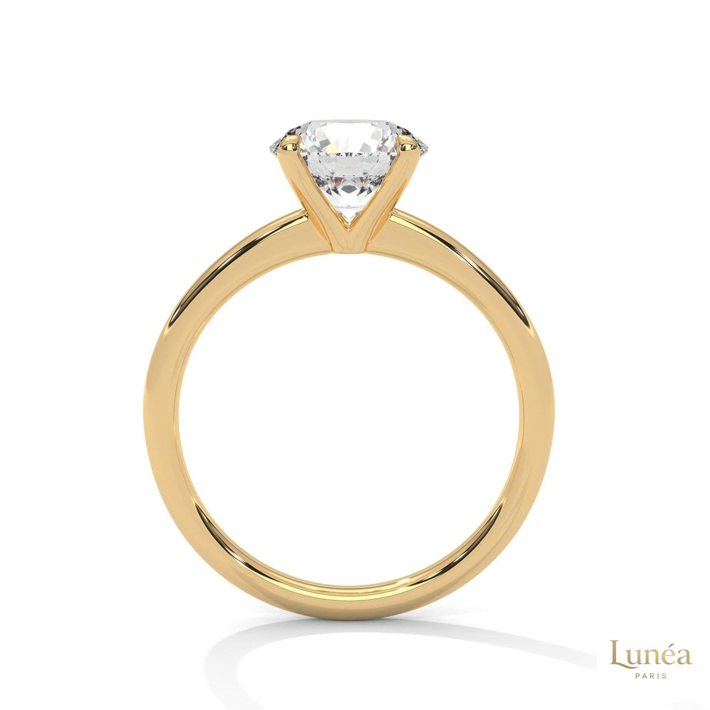 2 Ct. round-Cut Lab Diamond Solitaire Ring