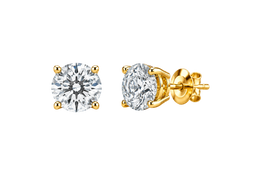 Yellow Gold Diamond Studs