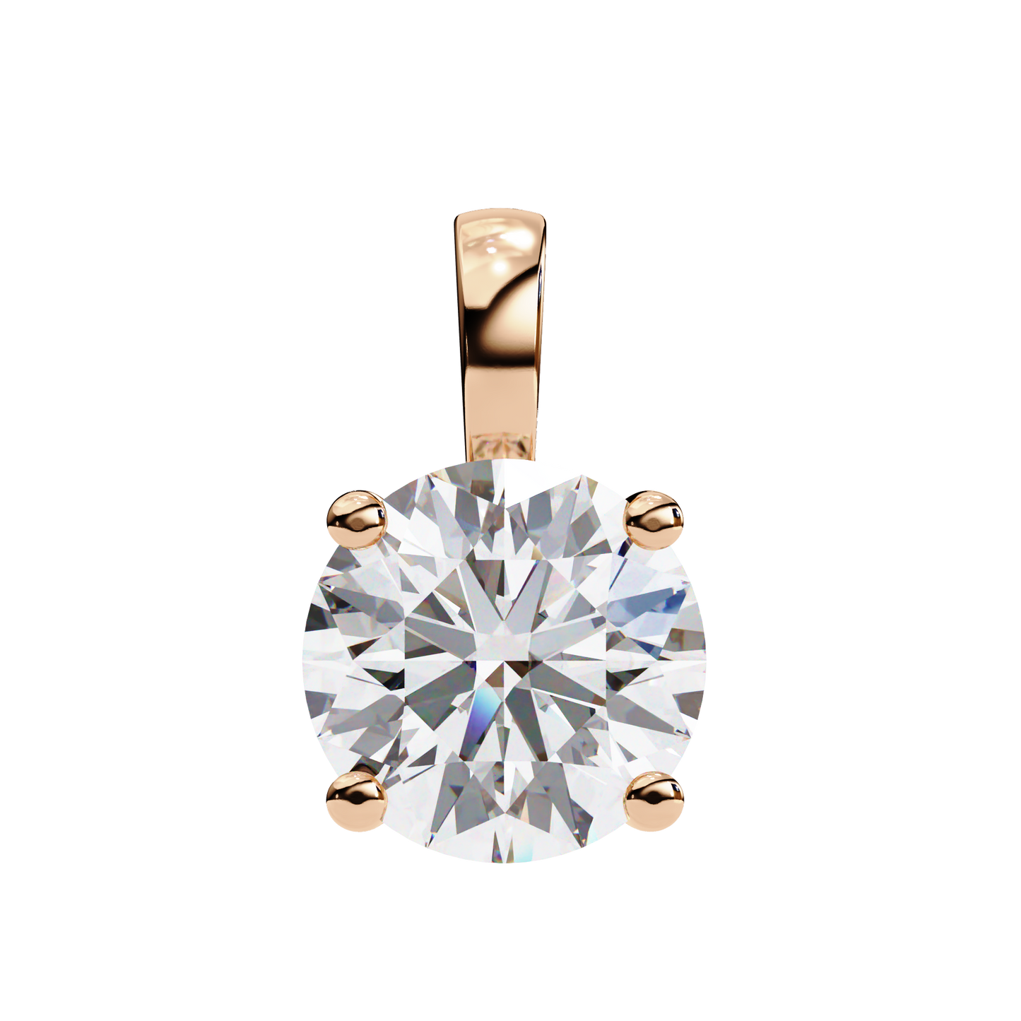 3.00 CT Cushion-Cut Lab-Grown Diamond Fleur-de-Lis Filigree Pendant Necklace in 14K Gold & Platinum