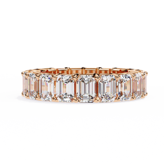 Emerald Cut Diamond Eternity Band