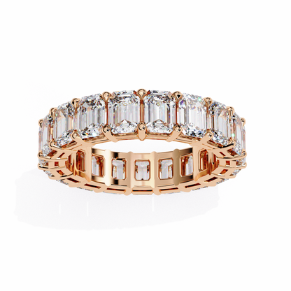 Emerald Cut Diamond Eternity Band