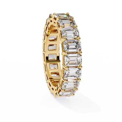 Emerald Cut Diamond Eternity Band