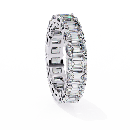 Emerald Cut Diamond Eternity Band