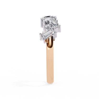 Baguette Diamond Zigzag Band