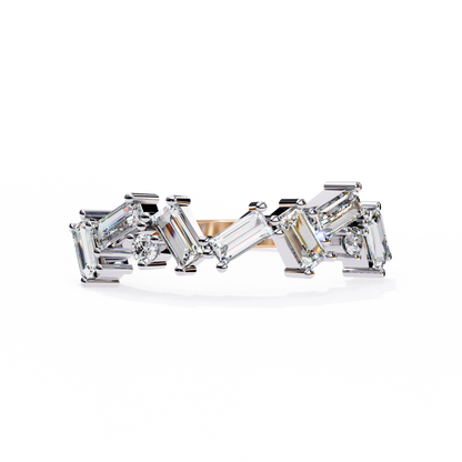 Baguette Diamond Zigzag Band