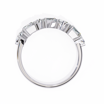 Baguette Diamond Zigzag Band
