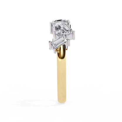 Baguette Diamond Zigzag Band