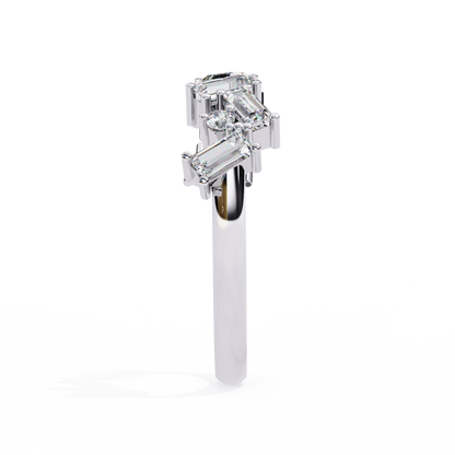Baguette Diamond Zigzag Band