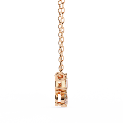 0.90 CTW Mixed-Shape Lab-Grown Diamond Trio Pendant Necklace in 14K Gold & Platinum
