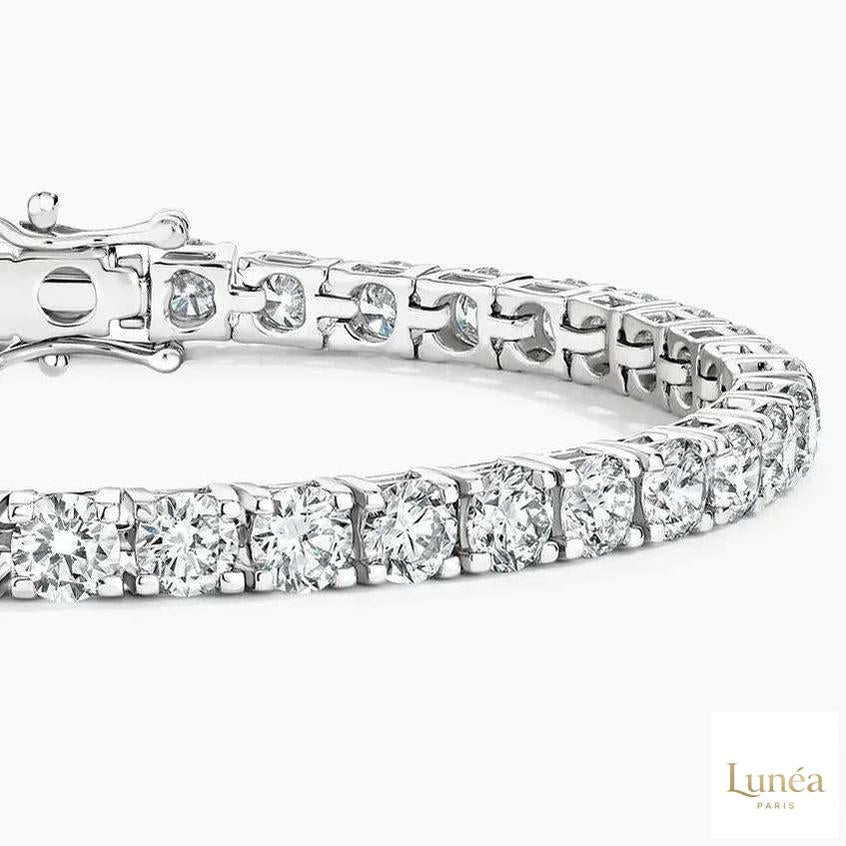 25 Ct. Round Lab Diamond Tennis Bracelet