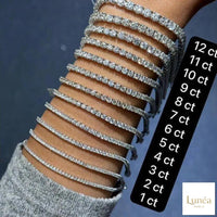25 Ct. Round Lab Diamond Tennis Bracelet