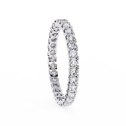 1.09 Carat Round Lab Grown Diamond Full Eternity Band 14K Gold