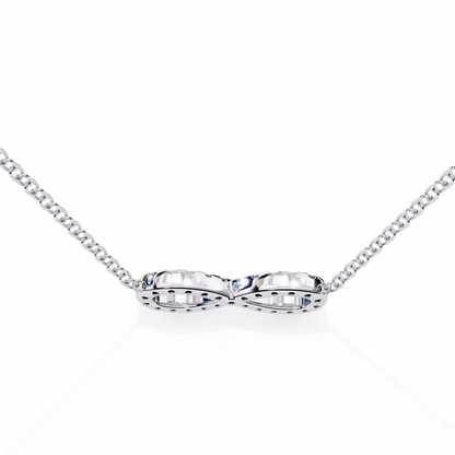 0.30 CTW Infinity Lab-Grown Diamond Necklace in 14K Gold & Platinum