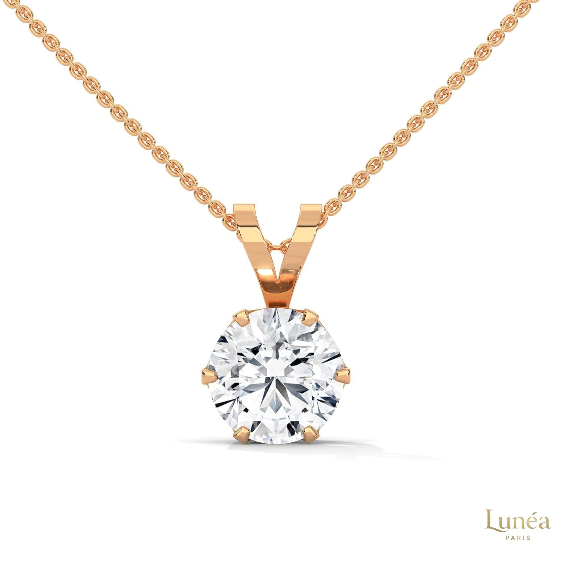 2.10 CT. Solitaire Diamond Pendant