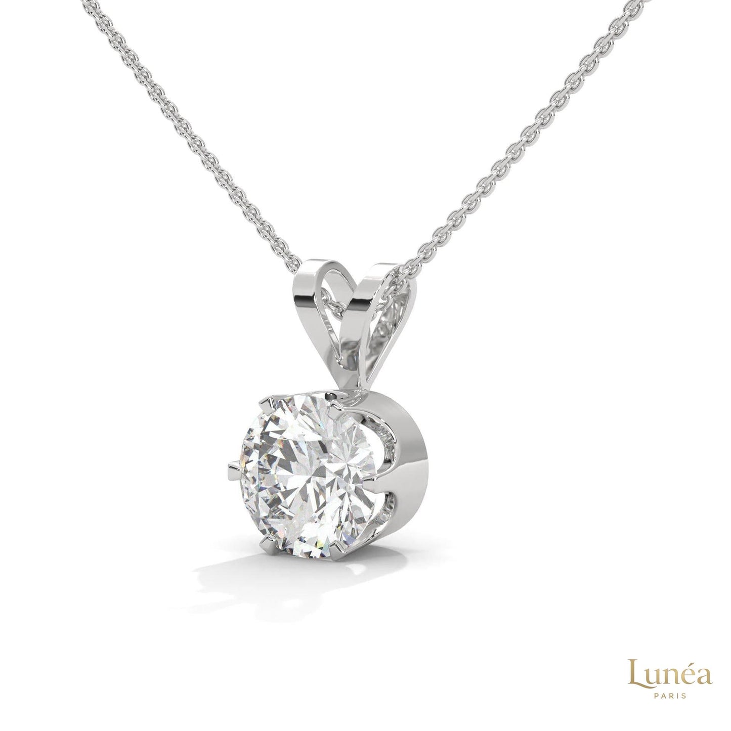 2.10 CT. Solitaire Diamond Pendant