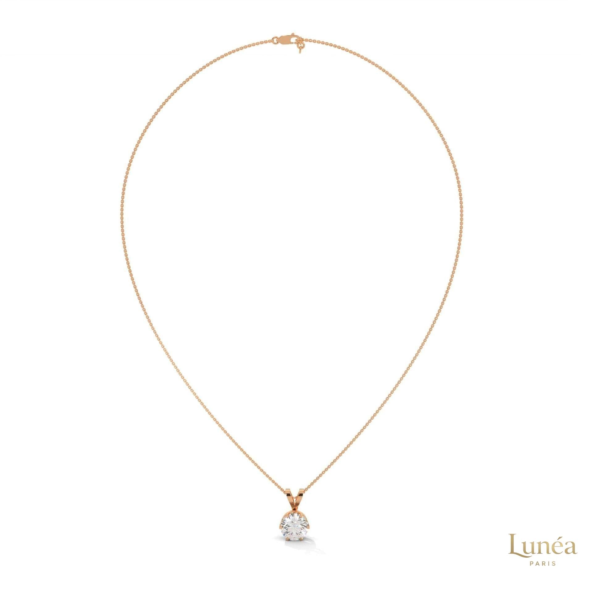 2.10 CT. Solitaire Diamond Pendant