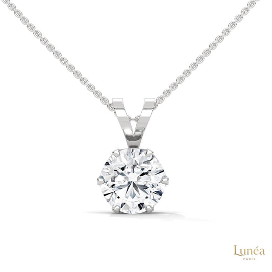 2.10 CT. Solitaire Diamond Pendant