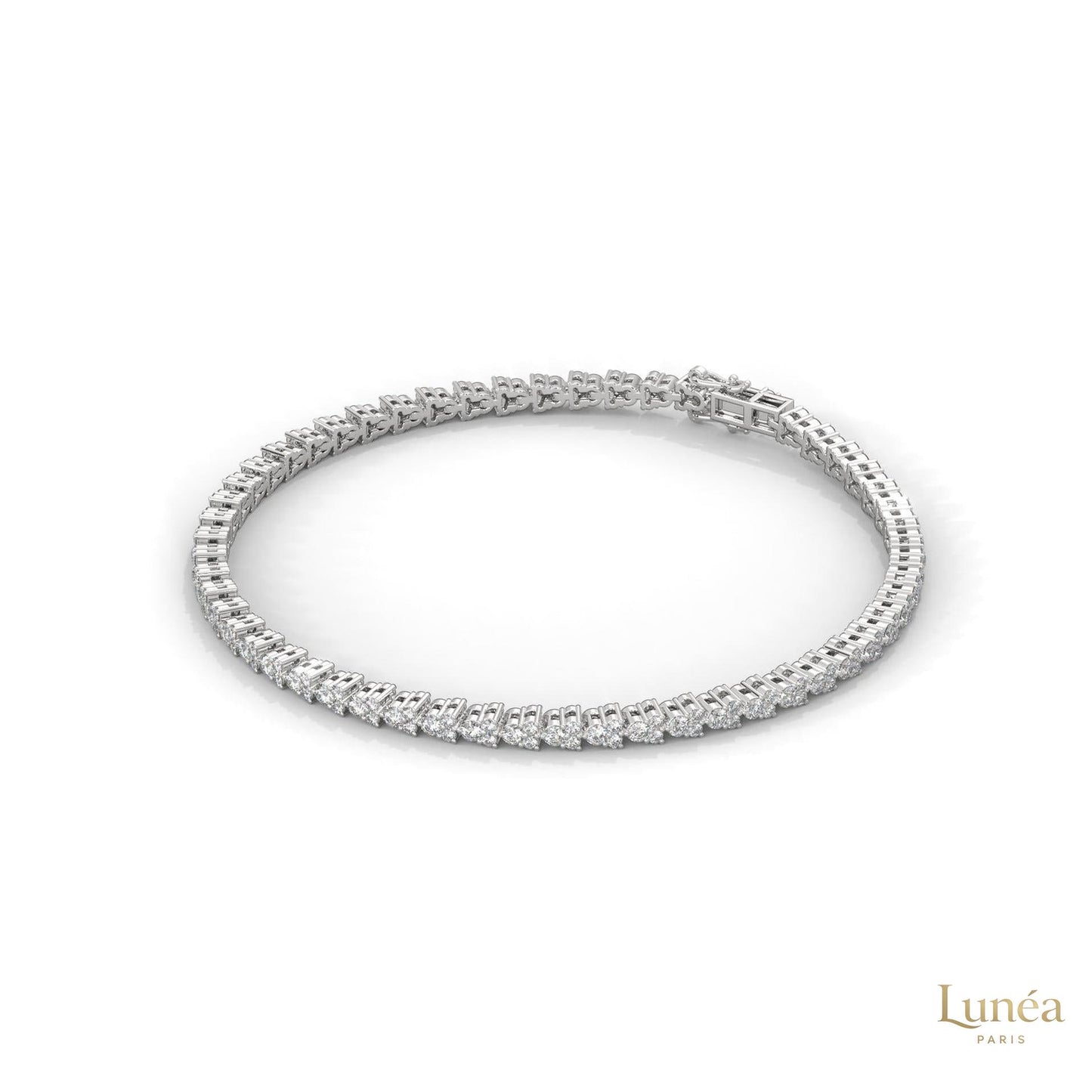 2.10 ct. Graduated Lab Diamond Tennis Bracelet