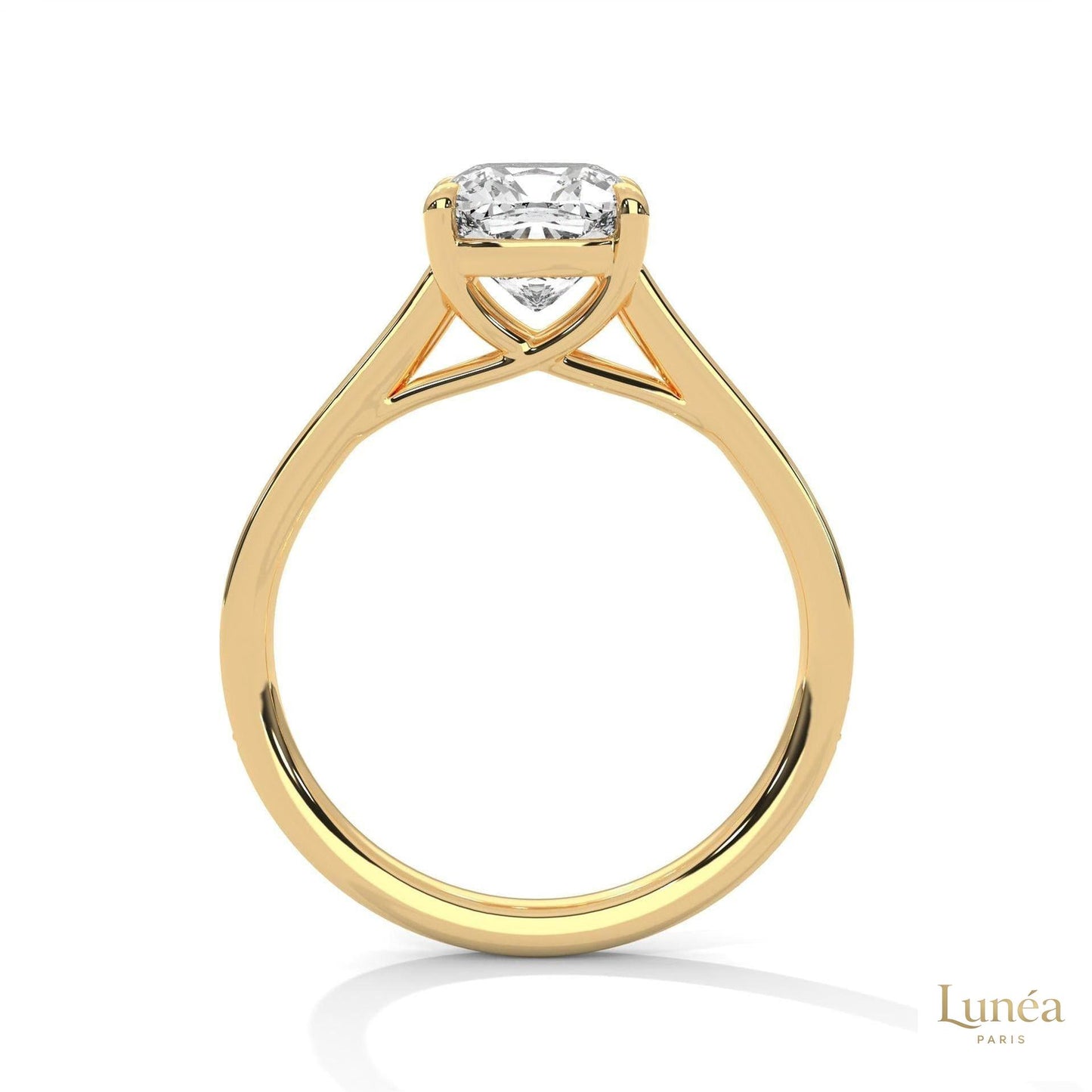 2.15 Ct. Cushion Cut Lab Diamond Engagement Ring