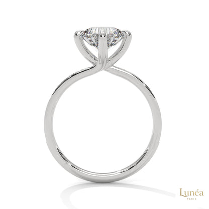 2.15 Ct. Petite Pavé Solitaire Ring