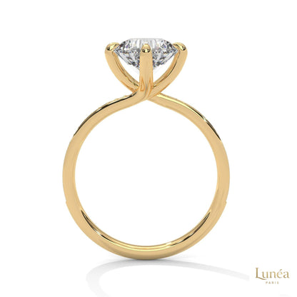 2.15 Ct. Petite Pavé Solitaire Ring