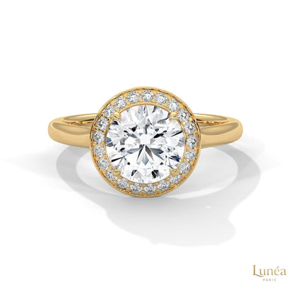 2.20 Ct. Halo Lab Diamond Engagement Ring