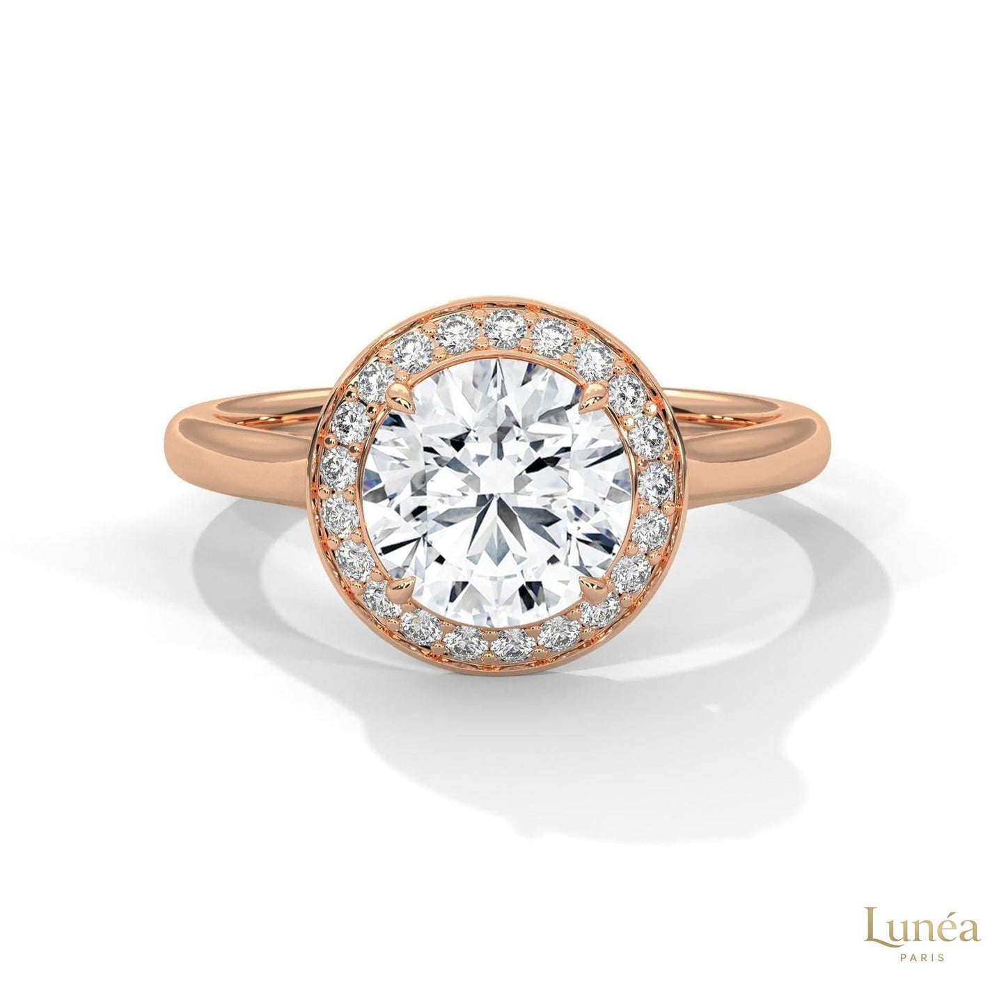2.20 Ct. Halo Lab Diamond Engagement Ring