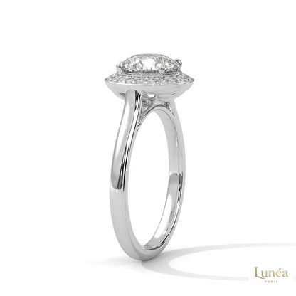2.20 Ct. Halo Lab Diamond Engagement Ring