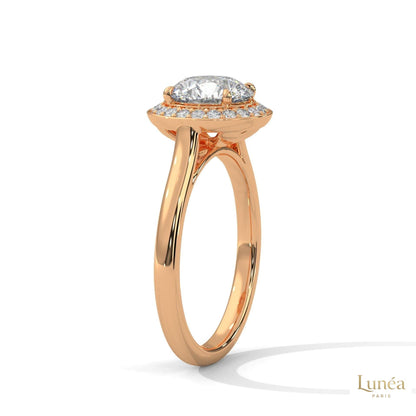 2.20 Ct. Halo Lab Diamond Engagement Ring