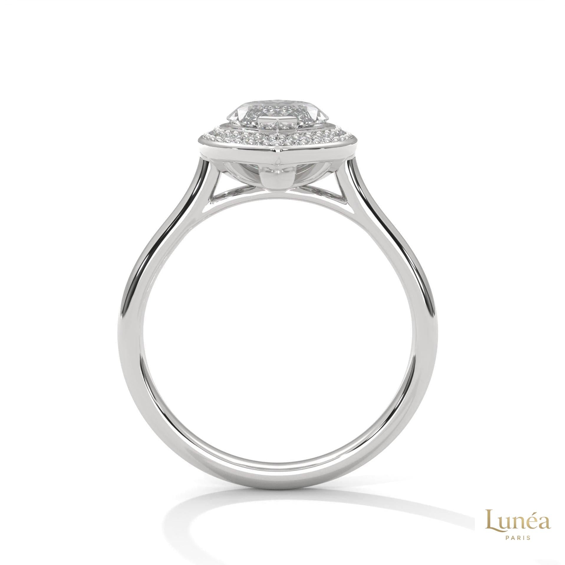 2.20 Ct. Marquise Halo Diamond Ring