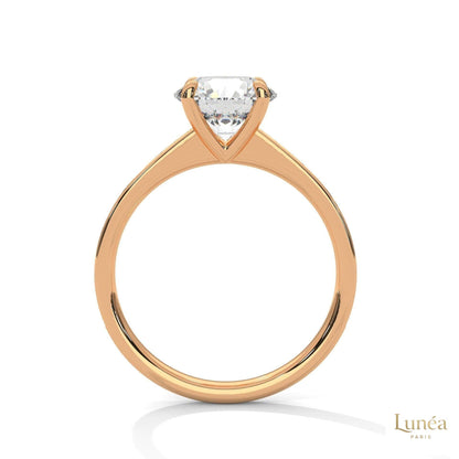 2.20 Ct. Round Lab Diamond Pavé Engagement Ring