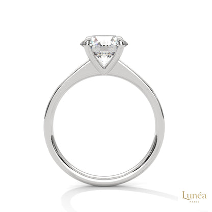 2.20 Ct. Round Lab Diamond Pavé Engagement Ring