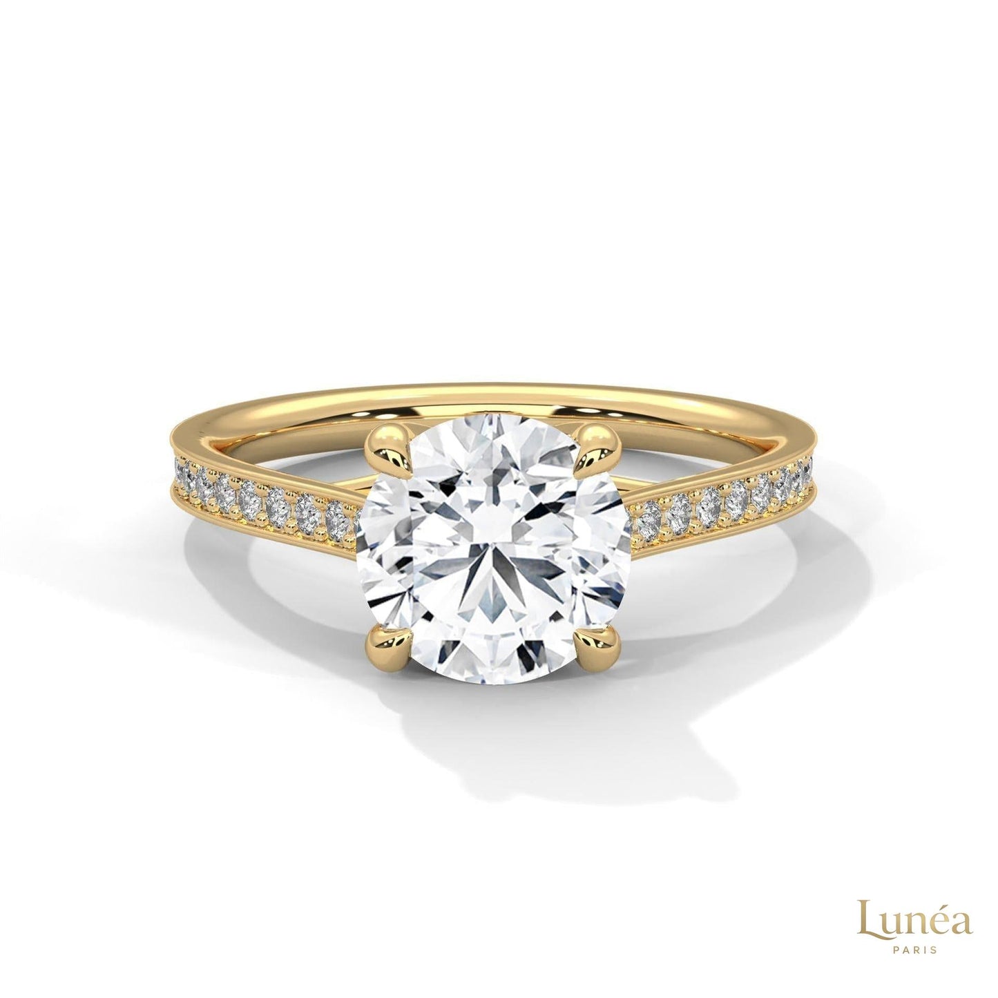 2.25 Ct. Crossover Cathedral Pavé Ring