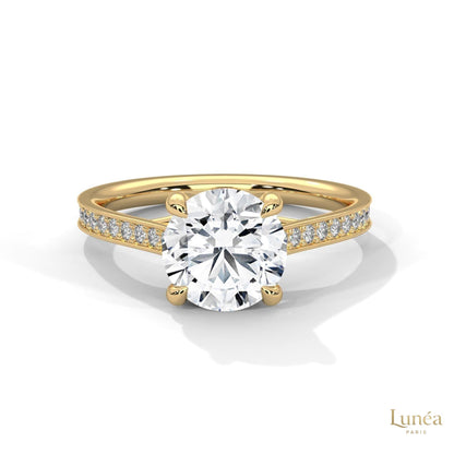 2.25 Ct. Crossover Cathedral Pavé Ring