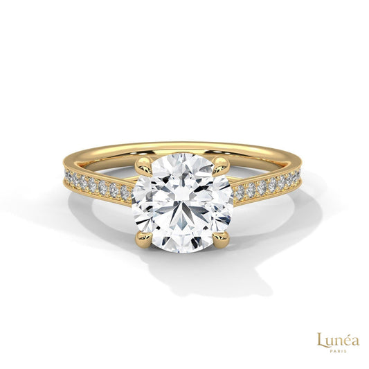 2.25 Ct. Crossover Cathedral Pavé Ring