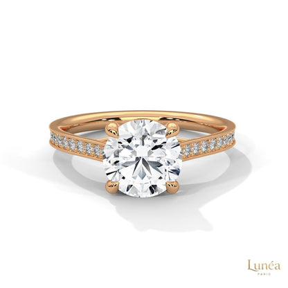 2.25 Ct. Crossover Cathedral Pavé Ring
