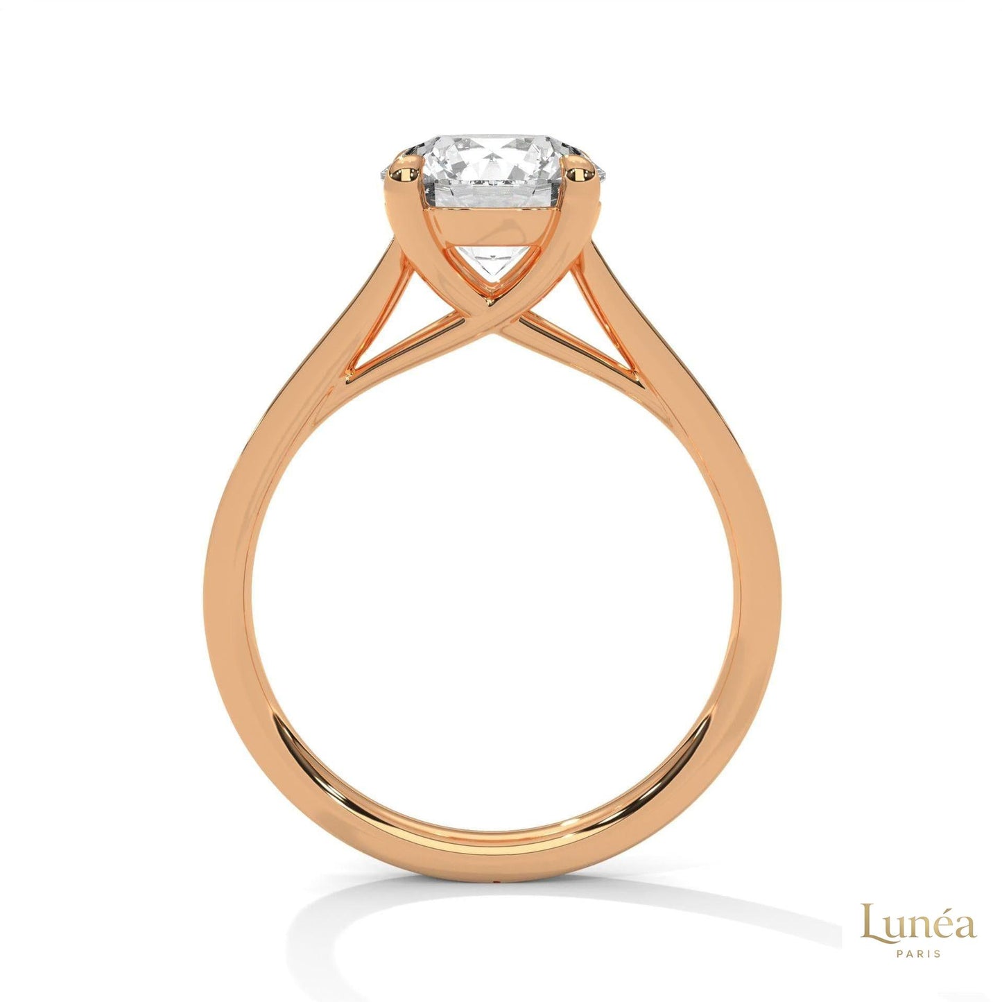 2.25 Ct. Crossover Cathedral Pavé Ring