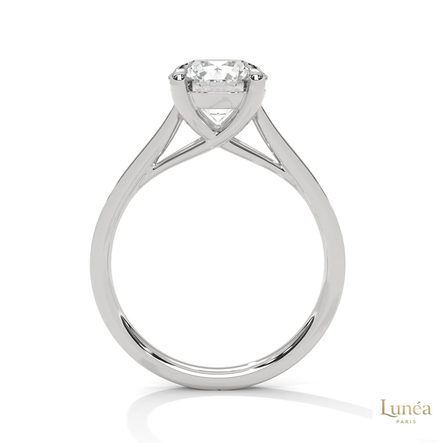 2.25 Ct. Crossover Cathedral Pavé Ring