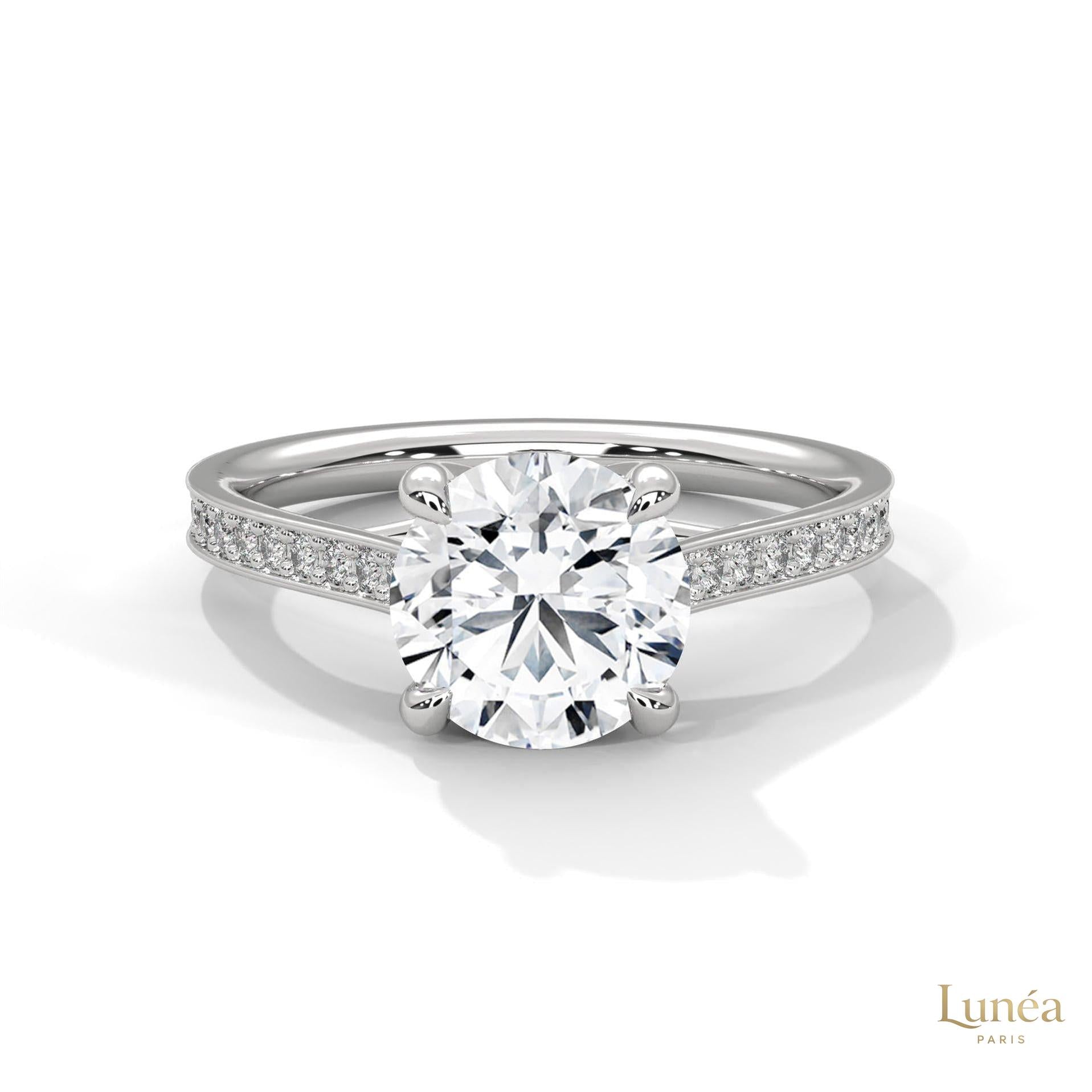 2.25 Ct. Crossover Cathedral Pavé Ring