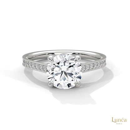 2.25 Ct. Crossover Cathedral Pavé Ring